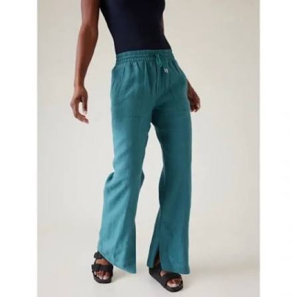 Athleta Pants - Athleta Retreat Linen High Rise Wide Leg Pants
